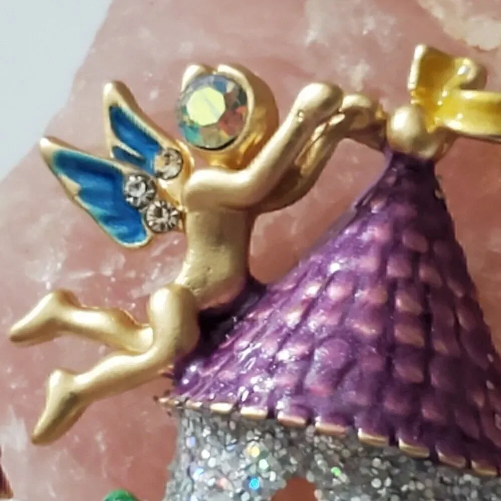 Fairy castle Austrian bezel crystals sparkly Rhinestones New Big kitchy princess